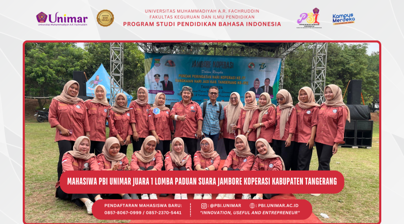 Mahasiswa PBI UNIMAR Raih Juara 1 dalam Lomba Paduan Suara Jambore Koperasi Kabupaten Tangerang