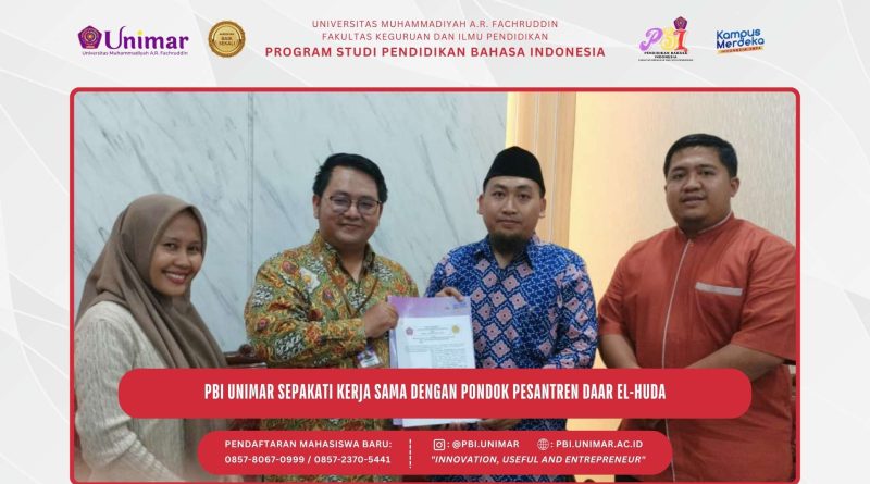 Bangun Pendidikan Berbasis Islam di Tangerang, PBI UNIMAR Menyepakati Kerja Sama dengan Pondok Pesantren Daar El-Huda